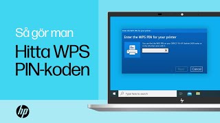 Så hittar du WPSPINkoden för att slutföra installationen av skrivaren  HPskrivare  HP Support [upl. by Julian]