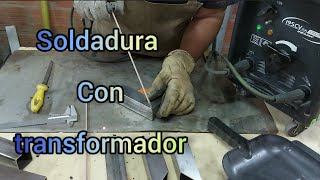 como SOLDAR material DELGADO con MAQUINA de TRANSFORMADOR 1 [upl. by Arrec]