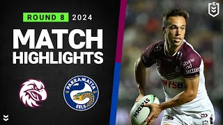 NRL 2024  Sea Eagles v Eels  Match Highlights [upl. by Nievelt]