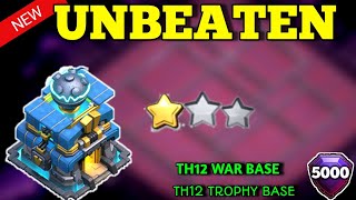 NEW BEST TH12 WAR BASE  TH12 TROPHYFARMING BASE  BASE TH12 TERKUAT COPY LINK 2024 COC TH12 BASE [upl. by Aay]