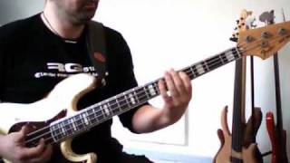 Slap bass groove SG07 open hammer pluck [upl. by Frederigo263]