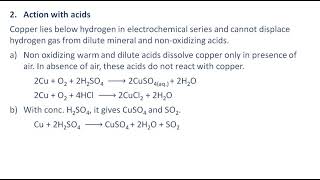 Extraction of Copper from Copper Pyrites [upl. by Dareen]