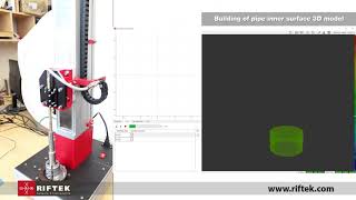 Laser scanning of the inner surface of the tubes using RF609919 triangulation sensor [upl. by Hairim]