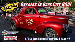 Gassers In Race City USA Southeast Gassers Association  AGas Eliminations  Mooresville Dragway [upl. by Adnohsed]