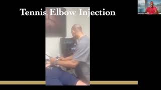 Ultrasound guided tennis elbow injection Yep We teach people with an augmented reality system [upl. by Rehpotsirk]