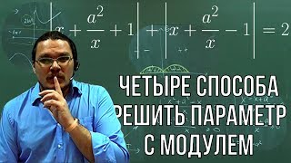 ✓ Четыре способа решить параметр с модулем  ЕГЭ2018 Задание 18 Математика  Борис Трушин [upl. by Akeenat]