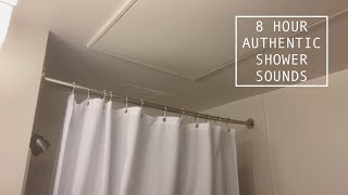 8 HR Authentic Shower Sounds  I Shower You Sleep to Relaxing White Noise Black Screen in 15mins [upl. by Dekow547]