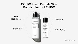 REVIEW COSRX The 6 Peptide Skin Booster Serum Benefits Key Ingredients Texture [upl. by Caasi679]