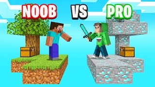 NOOB vs PRO SKYBLOCK ISLANDS In MINECRAFT [upl. by Kcub]