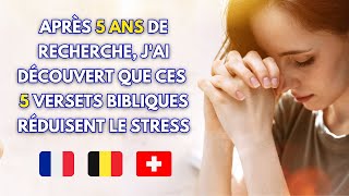 Après 5 ans de recherche jai découvert que ces 5 versets bibliques réduisent le stress catholique [upl. by Assilana975]