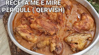 RECETA TRADICIONALE E QULLIT  QERVISH me pule miell misri dhe gruri [upl. by Suoivatco]