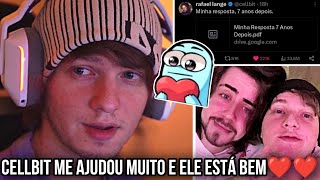 GOULARTE comenta sobre CELLBIT e seu RELATO e fala com ele e DIZ que está BEM ❤️❤️ [upl. by Breana961]