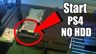 WHAT HAPPENS WHEN YOU START YOUR PS4 WITH NO HARD DRIVE [upl. by Recor841]