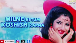 Milne Ki Tum Koshish Karna Wada Kabhi Na Karna Asha Bhosle Kumar Sanu Love Song [upl. by Llewol10]