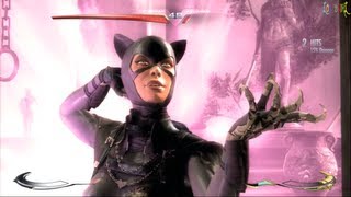 Injustice Gods Among Us Catwoman HEROES ONLY Ladder Walkthrough [upl. by Ahsets530]