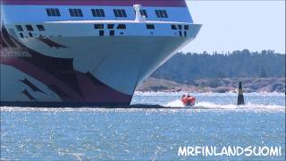 Baltic Princess Forced To Signal Several Times To The Sailboats 11 08 2024 [upl. by Sesilu399]