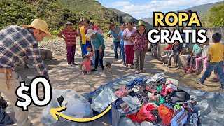 ROPA GRATIS A PUEBLITOS SOLOS EN LA SIERRA ⛰️ [upl. by Dnaltiak]