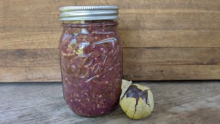 Canned Roasted Tomatillo Salsa from purple tomatillos [upl. by Culliton]