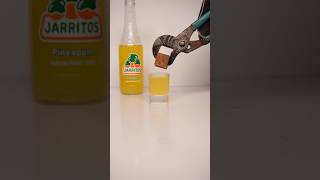 Hot Cube Vs Jarritos Pineapple 😱asmr satisfying experiment youtubeshorts shorts mexico [upl. by Rudman888]