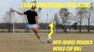 Crazy Knuckleballs With Adidas Brazuca World Cup Ball [upl. by Valerian]