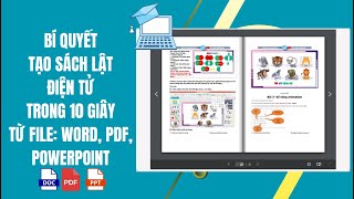 Bí quyết Tạo sách lật điện tử từ file PDF WORD POWERPOINT đơn giản 10s [upl. by Pegasus]