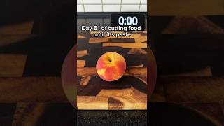 Cutting food until it‘s paste orange plum 🍑 satisfying foodcutting asmr shorts [upl. by Banquer]