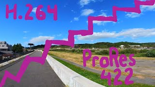 Insta360 One R 4K Mod  H 264 vs ProRes 422 [upl. by Port219]