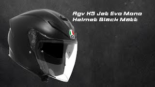 Agv K5 Jet Evo Mono Helmet Black Matt [upl. by Assiralc]