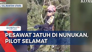 Dramatis Proses Evakuasi Pilot Selamat Pesawat Smart Air Jatuh di Nunukan [upl. by Rosenkrantz]