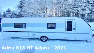 Adria 613 HT Adora  2021  Campingvogn [upl. by Eenobe]