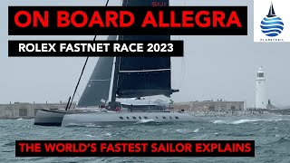 On Board Allegra  Rolex Fastnet Race 2023 [upl. by Onimod]