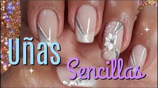 Uñas Elegantes y Sencillas♥Decoración de Uñas Elegante♥Chic Feet Nail Decoration [upl. by Fry]