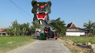 Barongan jenggot raksasa muncul saat jalanjalan [upl. by Hetty361]