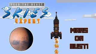 FTB Skies Expert Ep 49  Making our Tier 2 Rocket and MARS [upl. by Selia646]