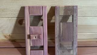 How to make custom sliding Air Vent Covers for a Sauna  Full process [upl. by Francine]