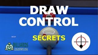 DRAW SHOT CONTROL … How to Be Accurate and Consistent Using Backspin [upl. by Ratcliffe747]