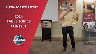 2024 Table Topics Contest  Alpha Toastmasters [upl. by Peursem708]