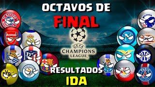 OCTAVOS DE FINAL  IDA  UEFA CHAMPIONS LEAGUE  Countryballs [upl. by Pammy]