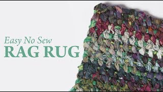 Easy No Sew Rag Rug [upl. by Thebazile]