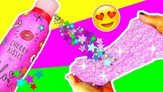 DIY KIRSCH GLITZER SLIME aus BILOU CHERRY KISSES I Fluffy Pink Glitter Slime I PatDIY [upl. by Sitruk]