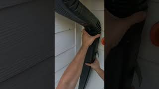 How to install a two story downspout from an extension letter gutters guttering howto diy [upl. by Tracay]