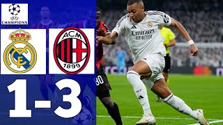 Ac Milan vs Real Madrid  Highlight UEFA champion  13 [upl. by Enerual]