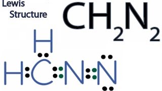 CH2N2 Lewis Structure How to Draw the Lewis Structure for CH2N2 [upl. by Llerahc]