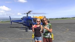 FLYING CRAZY HELICOPTER TOUR OVER ACTIVE VOLCANO IN HAWAII [upl. by Anana476]