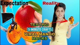 TESTING OUT VIRAL MANGO HACKS by 5 minute craftsTAMIL [upl. by Ontine552]