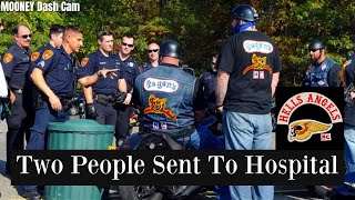 Hells Angels vs The Pagans In A 70 Person Brawl [upl. by Hersch]