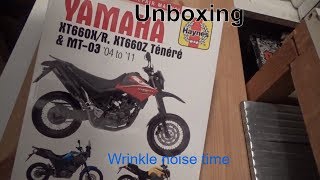 Yamaha XT660R Rebuild  Unboxing [upl. by Ednyl]