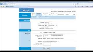 Setting LAN at AirLive WT2000ARM TurboG ADSL Router [upl. by Rebecka517]