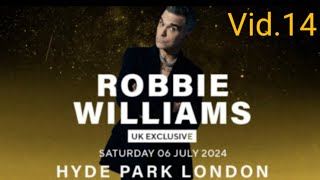 ROBBIE WILLIAMS Hyde Park London 060724 video14 [upl. by Lindbom645]