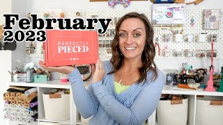 Unboxing The 2023 February Perfectly Pieced ME Time Subscription Box [upl. by Yand218]